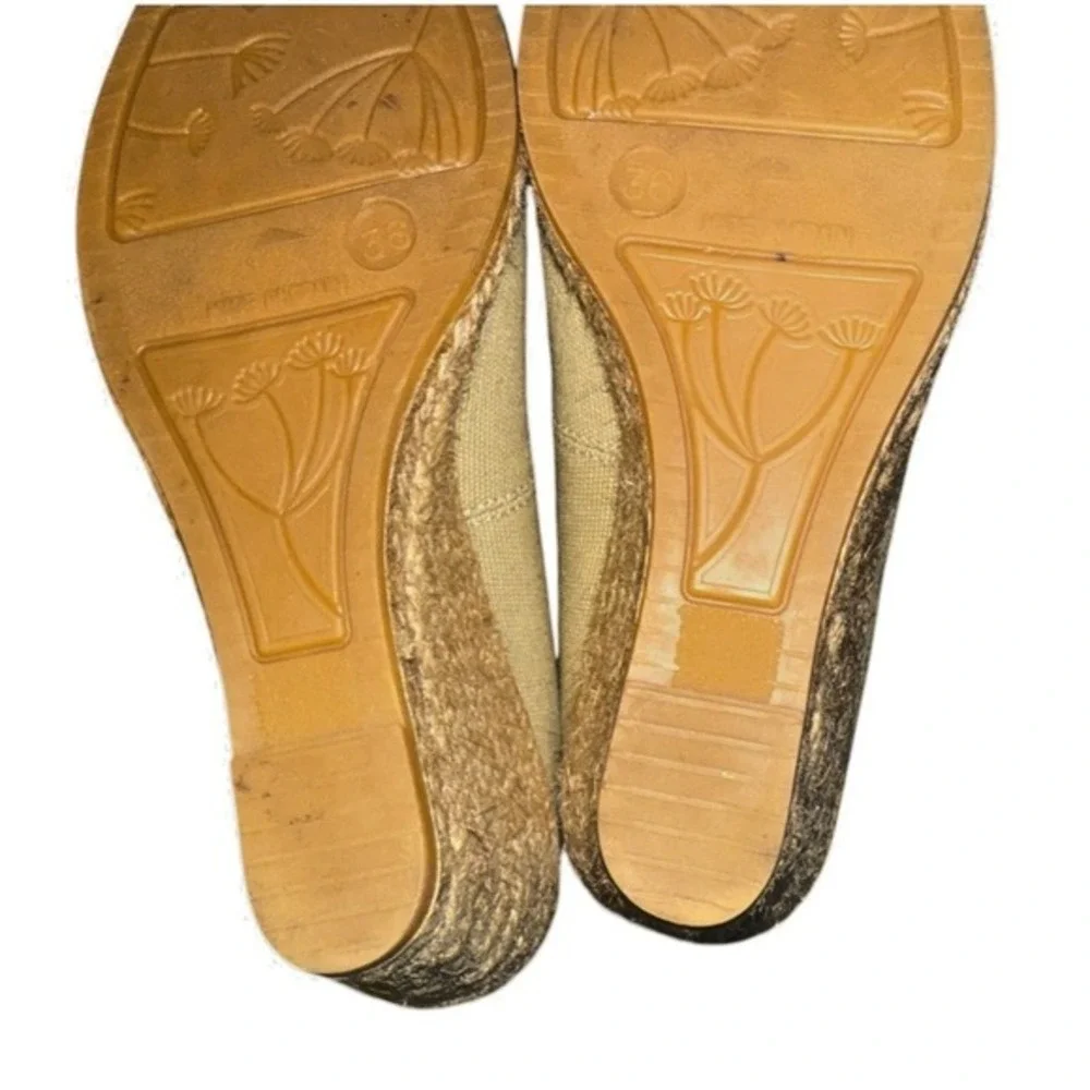 VISACATA Barcelona Womens US 5.5/6 EU 36 Espadrilles Pale Green Wedge Shoes‎